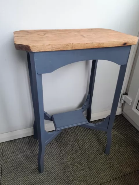 vintage oak top  side/hall table