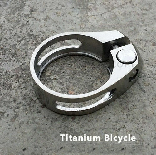 Titanium Quick Release Seatpost Holder Clip Clamp For Bicycles – Fits 31.8mm / 34.9mm Seat Tube