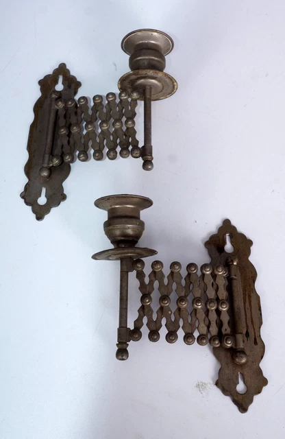2 hermosos candelabros con soporte de pared