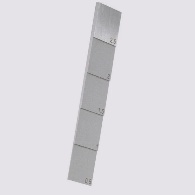 1018 Steel 5 Step 0.5 1 1.5 2 2.5mm Ultrasonic Thickness Meter Calibration Block
