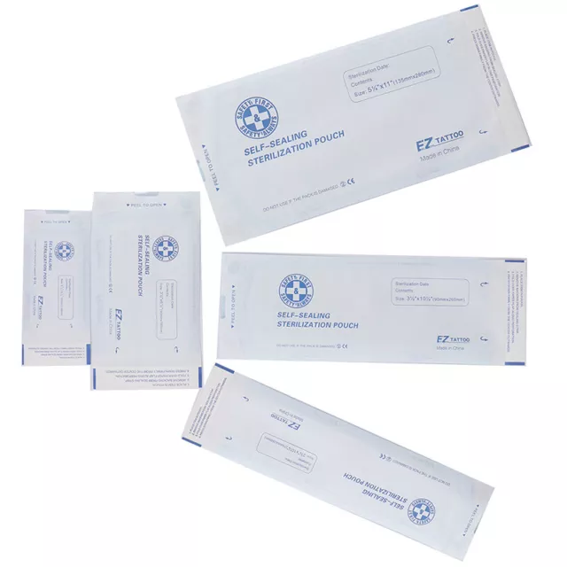 200Pcs/Box Disposable Self-Sterilization Pouches Autoclave Bags Dental Tatto-DC