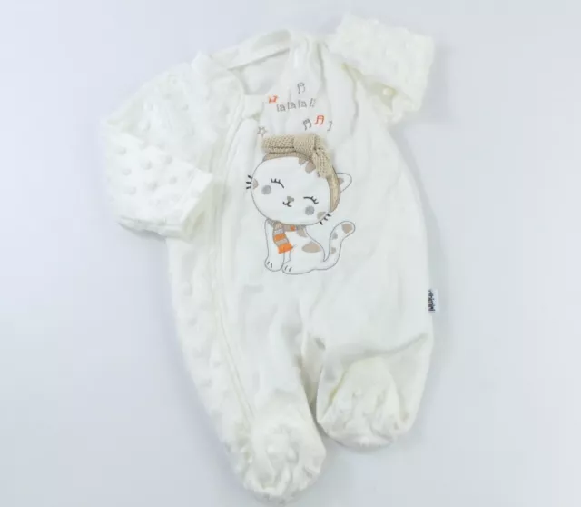 Neu Baby Strampler Schlafanzug  Mädchen Jungen Unisex Gr.56 62 68 74 Satin