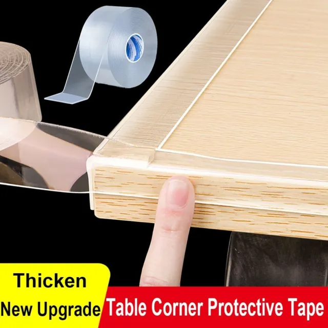 Self Adhesive Table Edge Guard Tape Transparent Furniture Corner Bumper