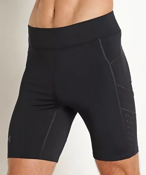 Under Armour Men's Medium SpeedPocket Half Tights Black NEW