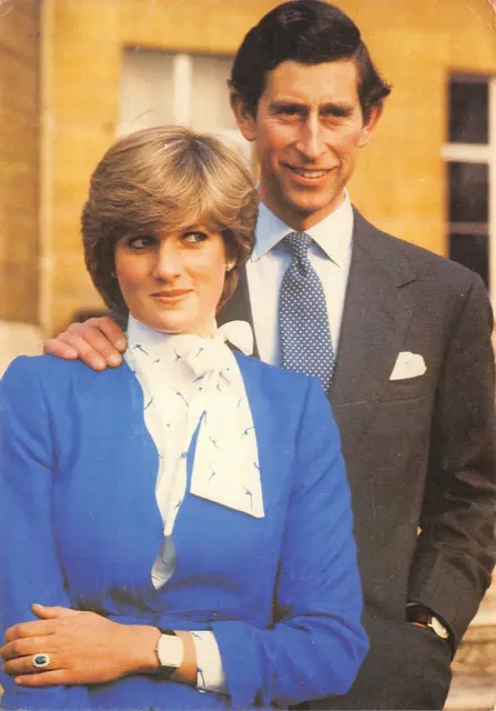 19-51E) Cartolina Carlo E Diana Spencer Matrimonio Prince Of Wales Viaggiata