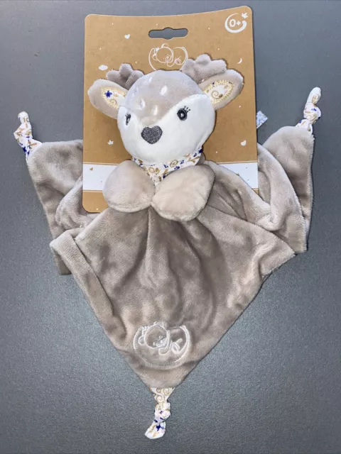 Doudou plat Biche faon renne cerf DODO D’AMOUR