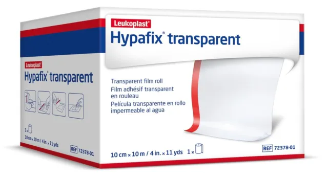 Hypafix Transparent - Bande Adhesive- 10Cm X 10M