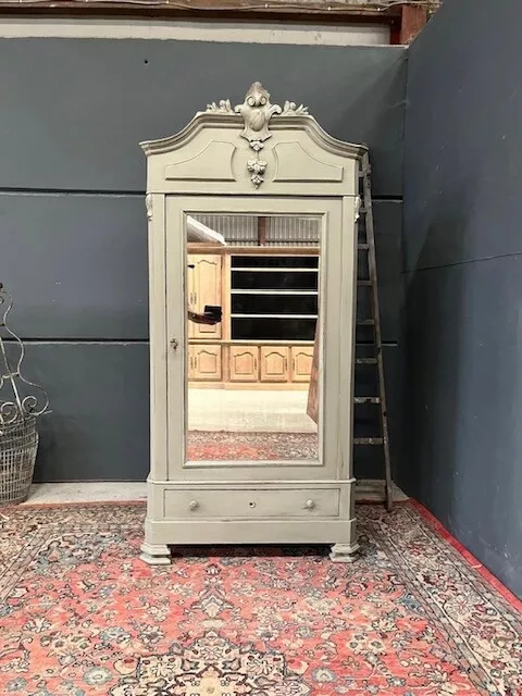Antique French Armoire / French One Door Wardrobe / Antique French Wardrobe