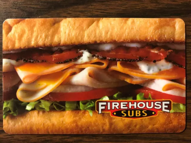 Firehouse Subs Card $50.00 Value. Free Shipping!
