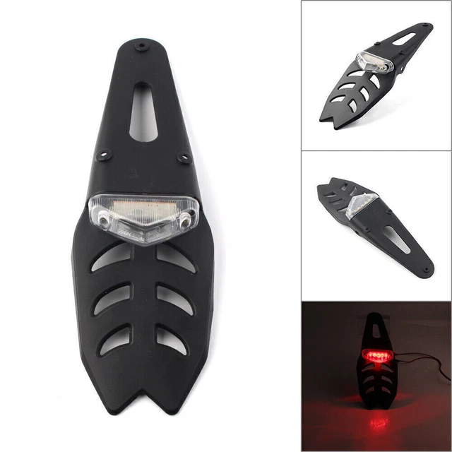 Universal Motorcycle Dirt Bike LED Integrated Rear Tail Light Fender Lamp