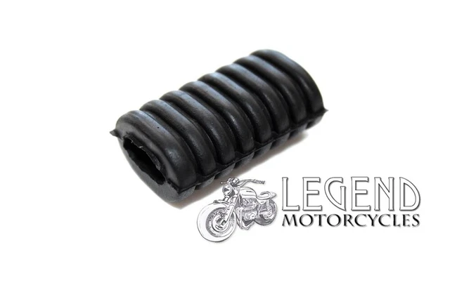 VOBOR Motorcycle Front Footpegs - 1 Pair Footrest Rubber Pad Grip Cover Non-Slip Foot Peg Pedals For Honda 125cc CG 125 - Foto 2