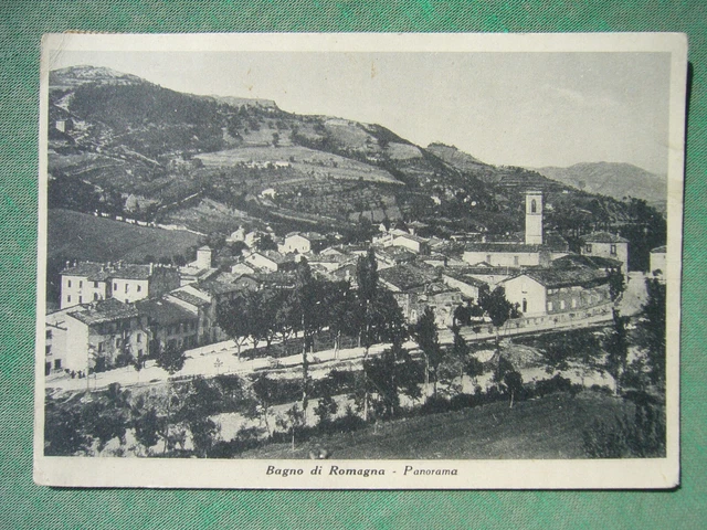 Cartolina Originale 1952 Panorama Di Bagno Di Romagna Forli' Cesena Viaggiata