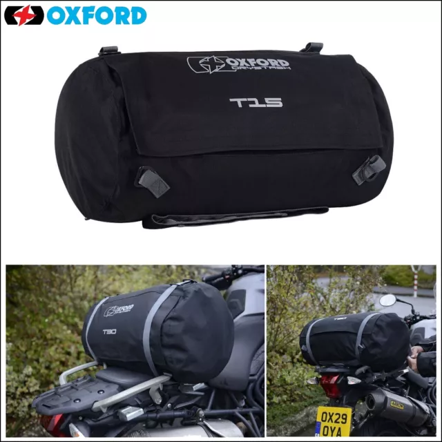 Oxford Drystash T15 Motorcycle Waterproof Luggage 15 L Motorbike Rollbag New