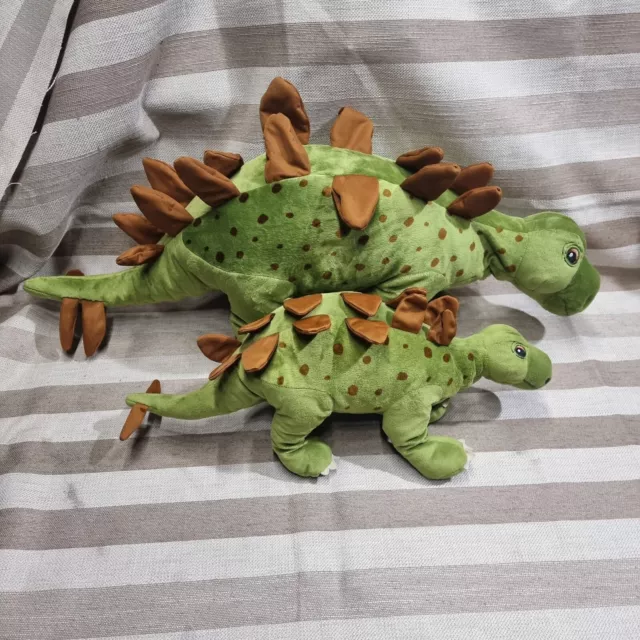 2 Ikea Jattelik Dinosaurier Stegosaurus Weichspielzeug Teddys Gross Und Klein