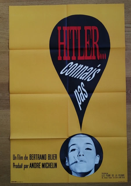 HITLER CONNAIT PAS bertrand blier affiche cinema 80x120 cm '63