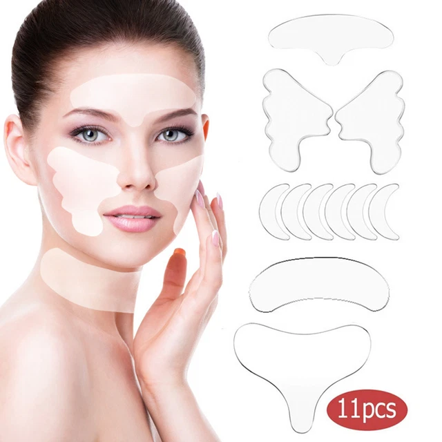 11 Pegatinas Antiarrugas Cuidado Reutilizables