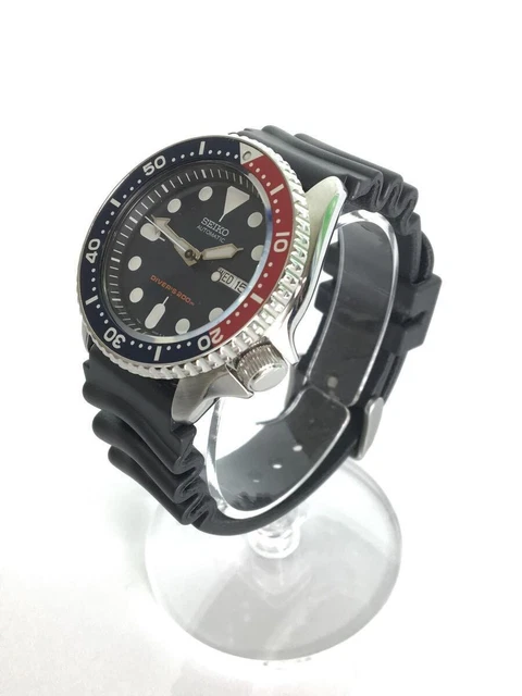 SEIKO Quartz Watch Analog Navy Black 7S26-0020 Working