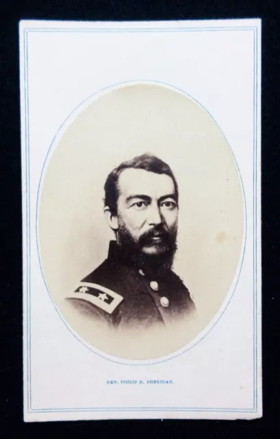 CDV- Engraved/ Enhanced Image Major General Phil Sheridan.