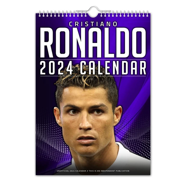 Cristiano Ronaldo - 2024 Wall Calendar   Football   Sports