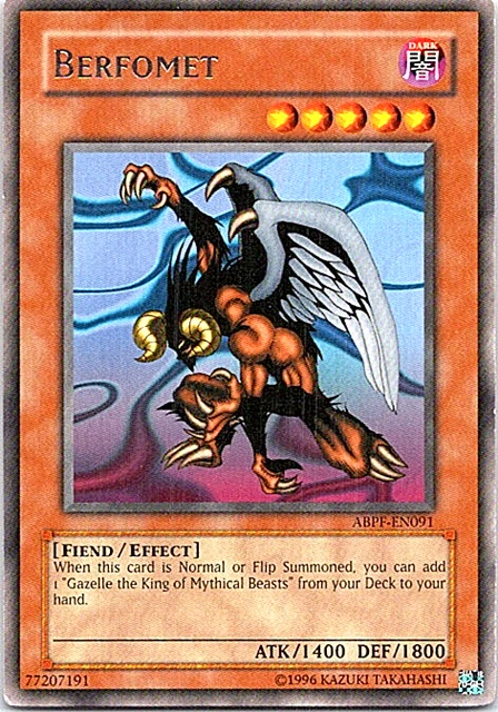 Berfomet ABPF-EN091 Yu-Gi-Oh! Card Light Play Unlimited