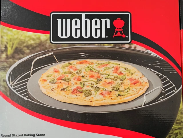 WEBER 18412 Pizzastein rund Ø 36cm glasiert Grillstein  NEU