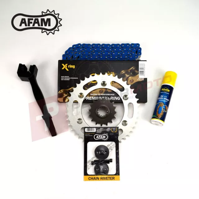 AFAM empfohlenes blaues Ketten- und Kettenrad-Kit passt Honda TRX300EX Fourtrax 93-09
