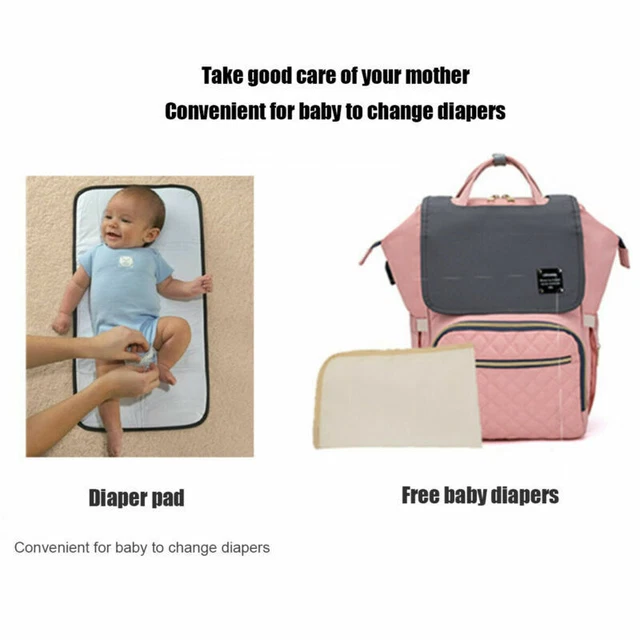 LEQUEEN 070 Mummy Baby Diaper Bag Maternity Nappy Backpack Independent Wet Bag 12