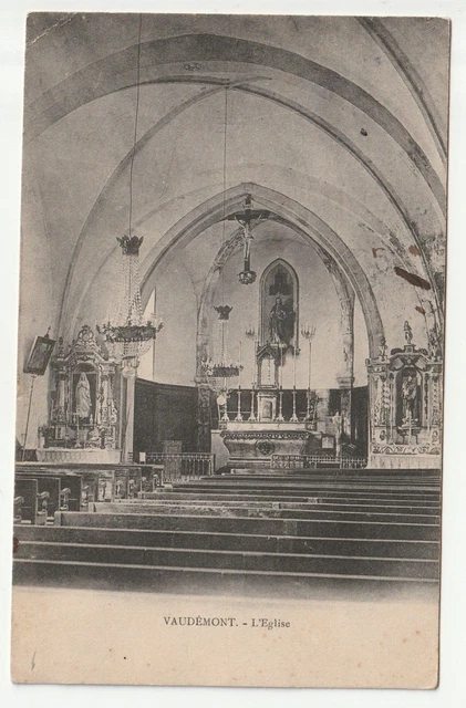 Carte Postale Ancienne Raon-l'Étape (54) - Vue Intérieure De L'Église