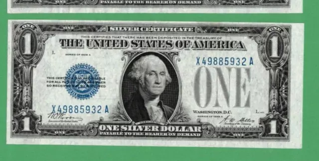 1928 A $1 Dollar Bill Silver Certificate Funnyback Note *Price For Each*