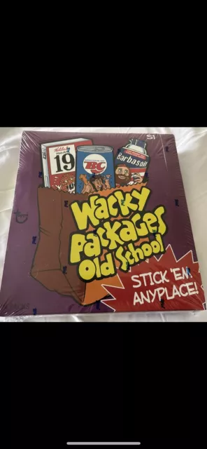 2010 Topps Wacky Packages Old School series 1 full sealed box 24 packs