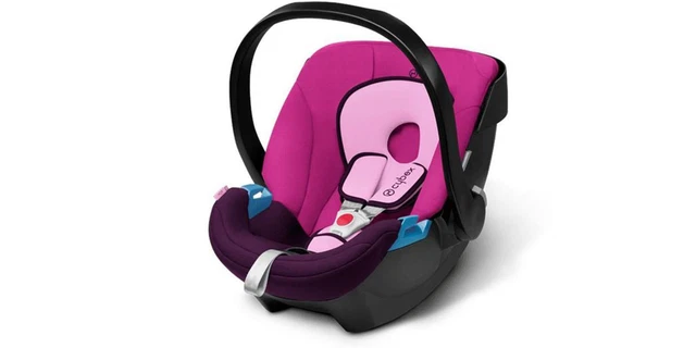 Cybex Silver Babyschale Aton Purple Rain pink/lila Autositz Kindersitz