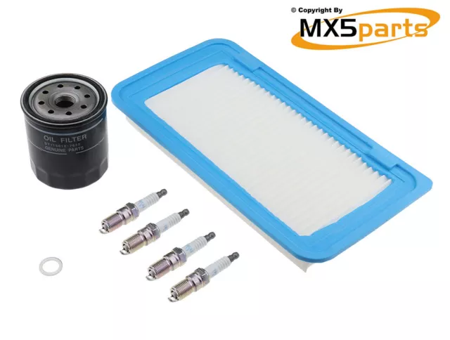 MX5 Service Kit Oil Air Filters & Plugs Genuine Mazda MX-5 1.8 Mk3 NC 2005>2015