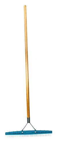 Grandi Groom AB24 Carpet Rake 18-Inch Head 54-Inch Handle Blue