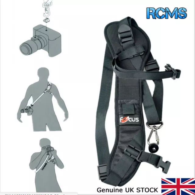 Focus F-1 Quick Rapid Single Shoulder Sling Belt Strap for Camera DSLR UK STOCK