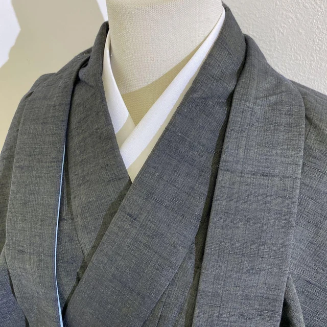 JAPANESE KIMONO TSUMUGI VINTAGE ANTIQUE 138cm 4' 6" 4066