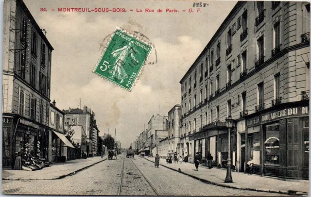93 MONTREUIL SOUS BOIS - la rue de paris