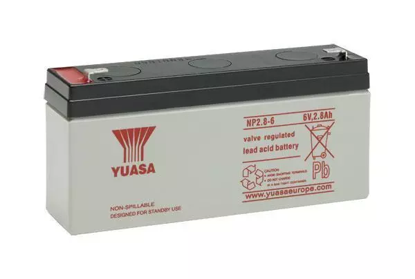 Batterie UPS plomb étanche YUASA NP1.2-6 6v 1.2ah 97x25x54.5mm