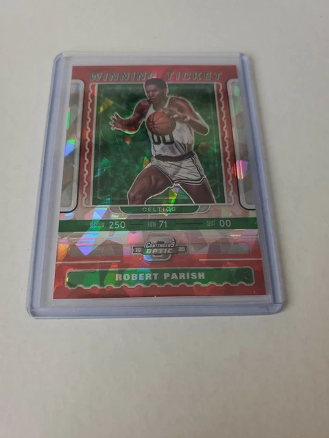 2019-20 Panini Contenders Optic Robert Parish Winning Ticket Red Cracked Ice