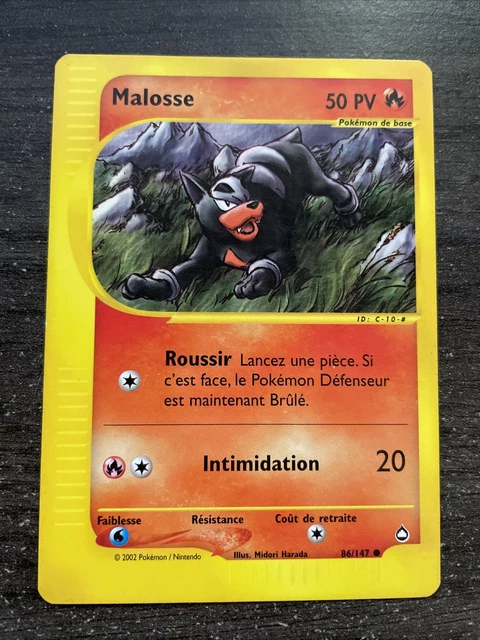 Malosse Commune - Pokemon 86/147 Aquapolis Neuf Fr