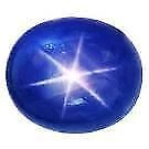 6 Rays Blue Star Sapphire 08.32 Cts Ring Size Oval Cabochon 10X14X05mm Loose Gem