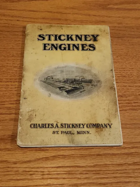 Stickney Engines Hit Miss Gas Engine Catalog Manual Booklet Original