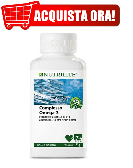 INTEGRATORE ALIMENTARE NUTRILITE Complesso Omega 3 AMWAY 90 capsule per