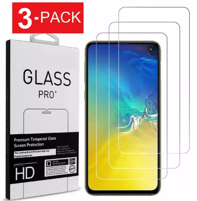For Samsung Galaxy S10e Premium Real Tempered Glass Screen Protector (3 Pack)