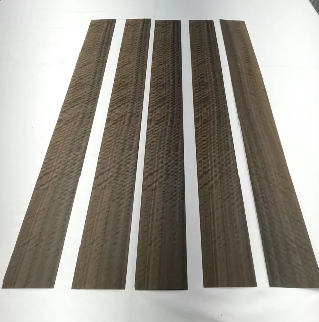 Eucalyptus Wood Veneer - Smoked: 5 Sheets (39.5" X 4" ) 5.5 Sq Ft