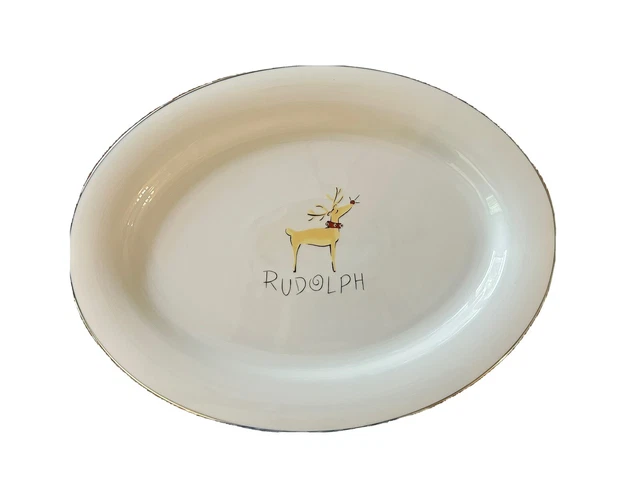 Pottery Barn Rudolph Serving Platter