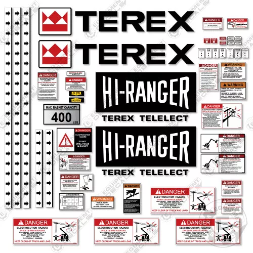 Fits TEREX TL41M Decal Kit Hi-Ranger Telescopic Aerial Device - 7 YEAR 3M VINYL!