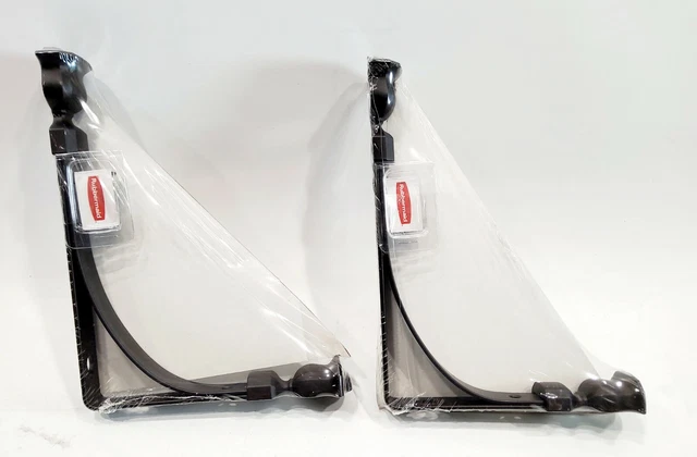 Rubbermaid 1877655 1 pair Decorative Shelf Bracket 6 x 8 in. Tulip Dark Bronze 2