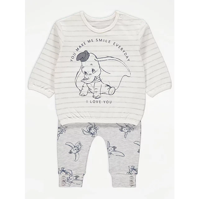 Disney Baby Boys Dumbo Top Joggers Outfit NEW