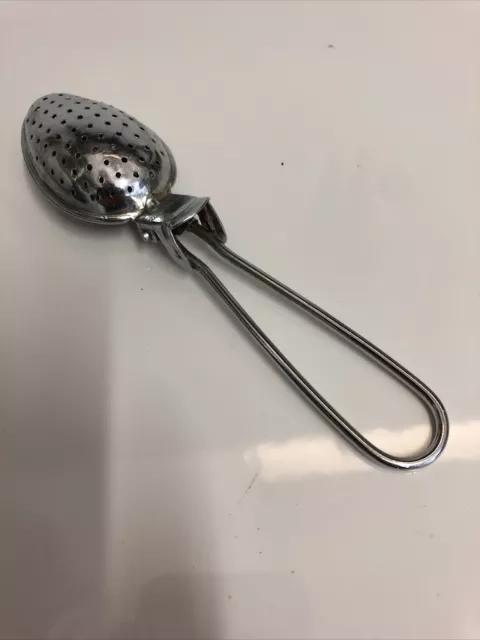 Vintage Retro Chrome-Plated Tea Strainer