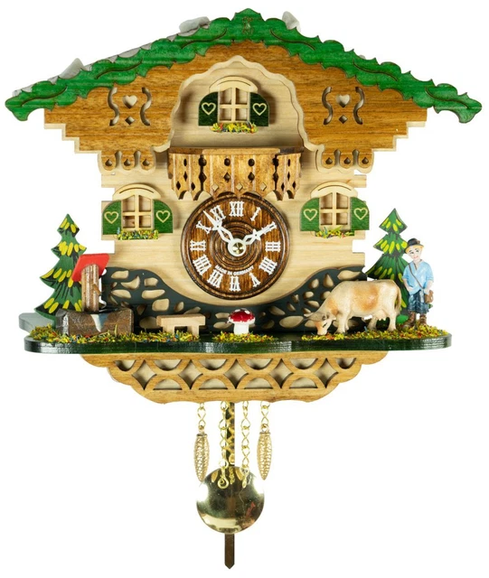 Kuckulino Orologio dalla Foresta Nera in miniatura al quarzo .. TU 2069 PQ nuovo
